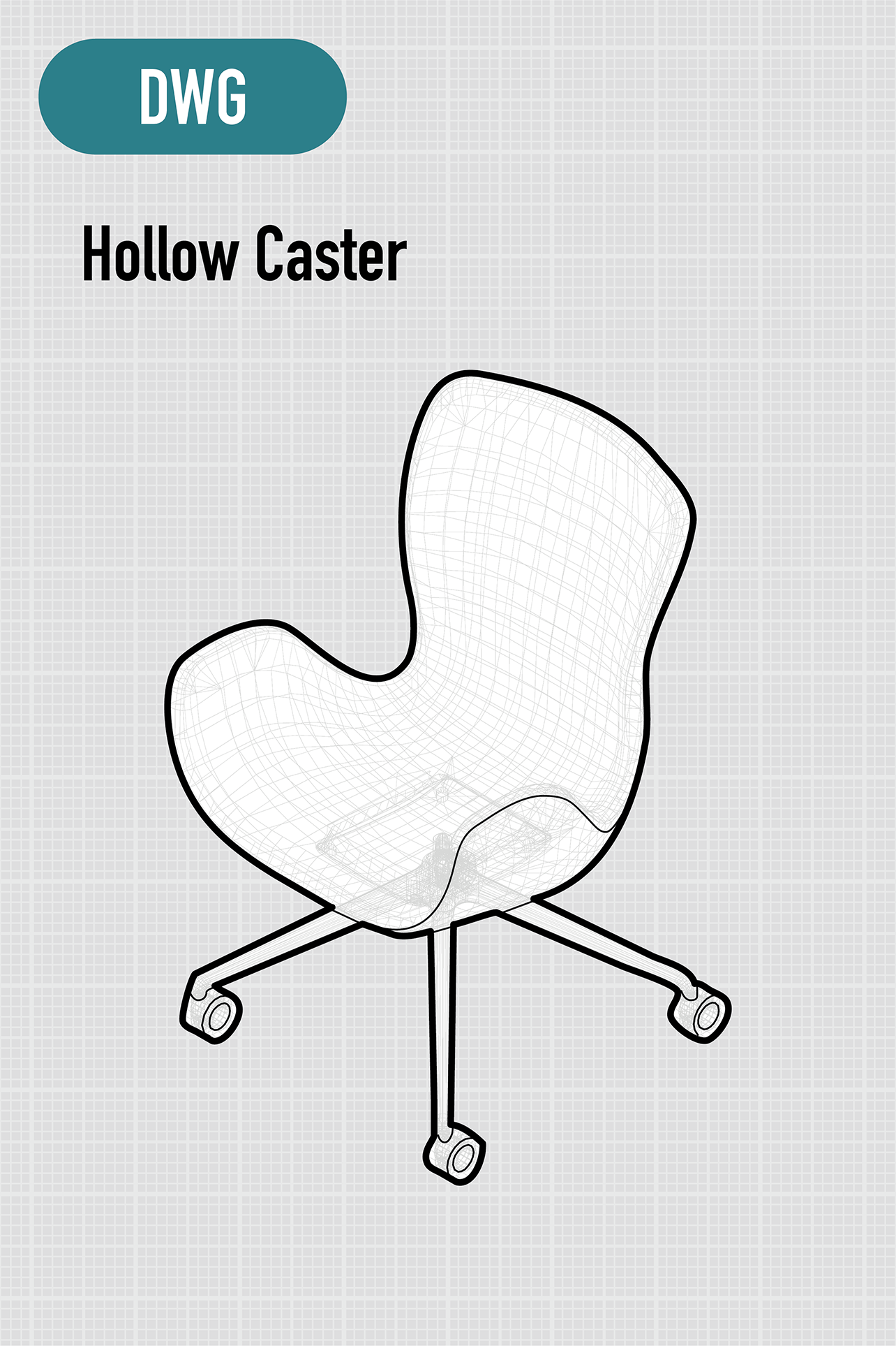 Phlox | Conference Chair | High Back | 4-star Leg | Hollow Caster