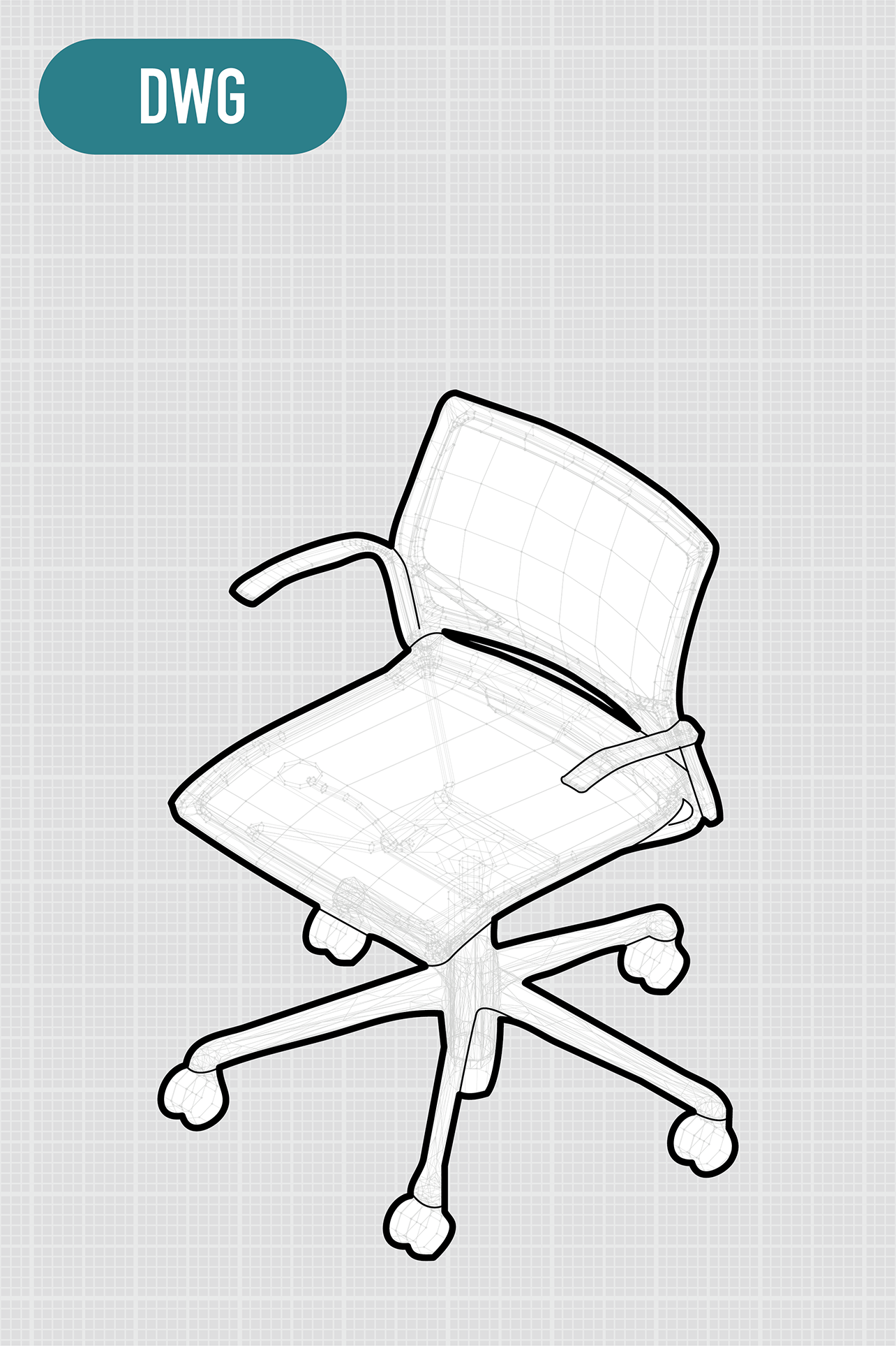Zart | 5-star Swivel Chair | Armrests