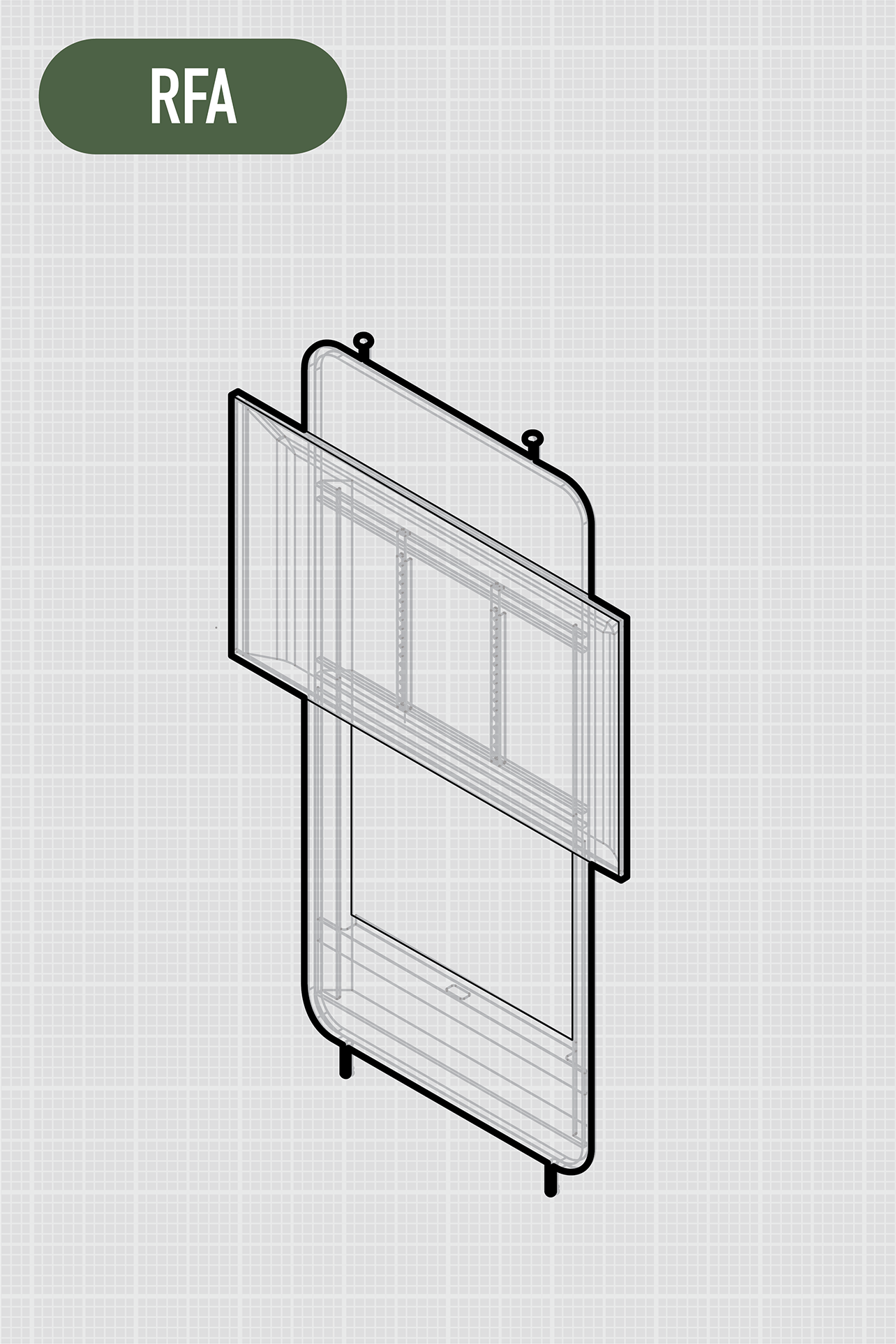 Lives Post + Beam |Fixed Panel | Monitor + Open