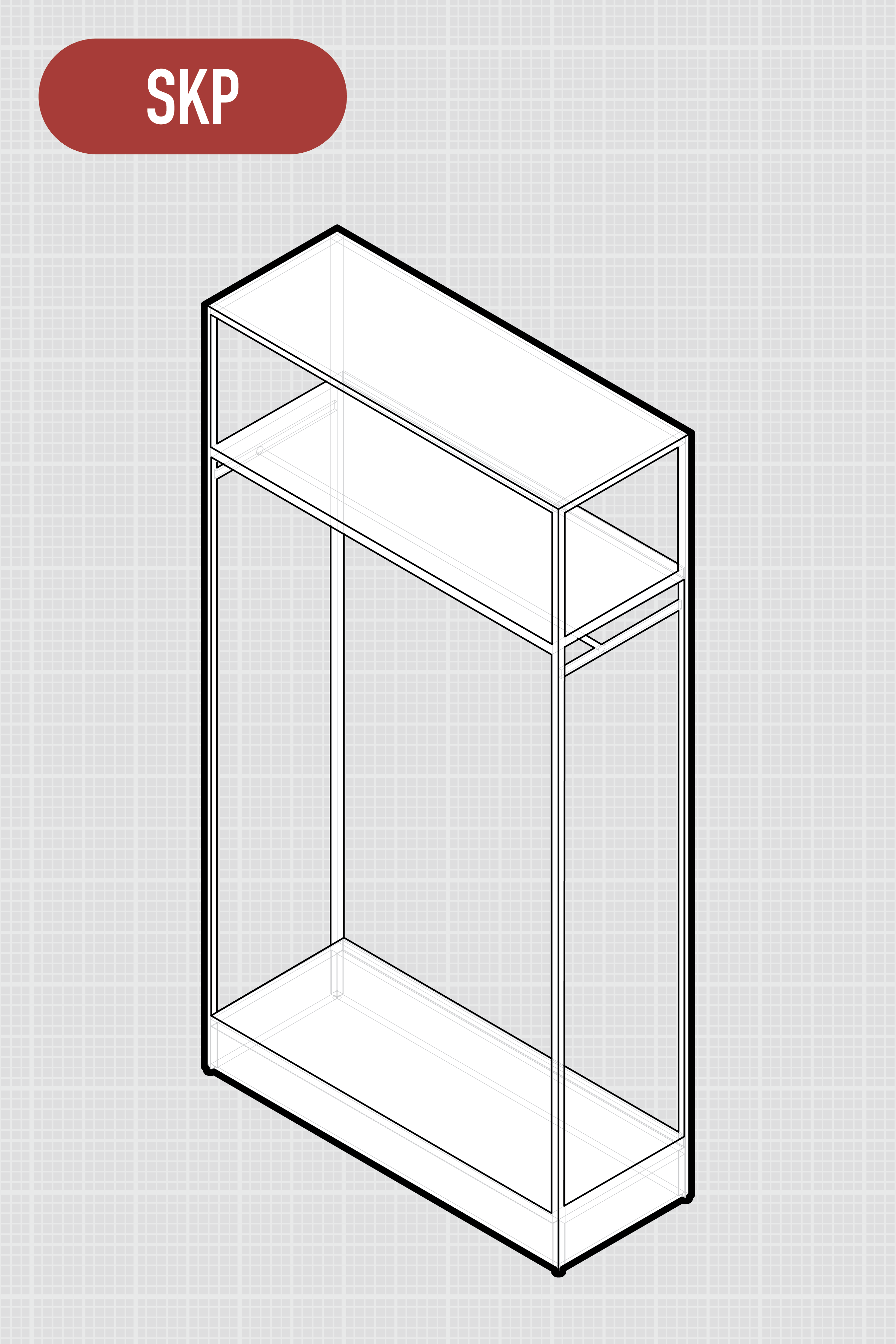 Lives Shelf | Coat Hangar Unit | W1200 D450 H2236