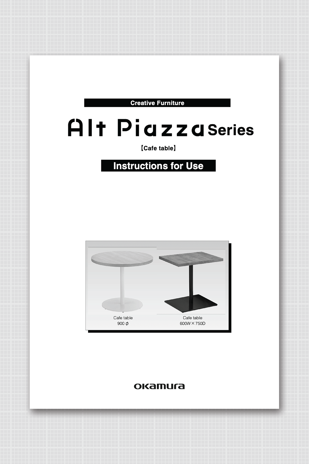 Alt Piazza Instructions for Use (Cafe Table)