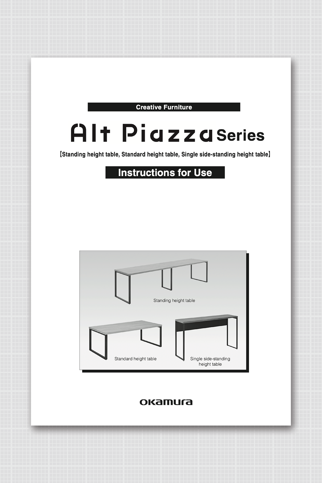 Alt Piazza Instructions for Use (Counter)