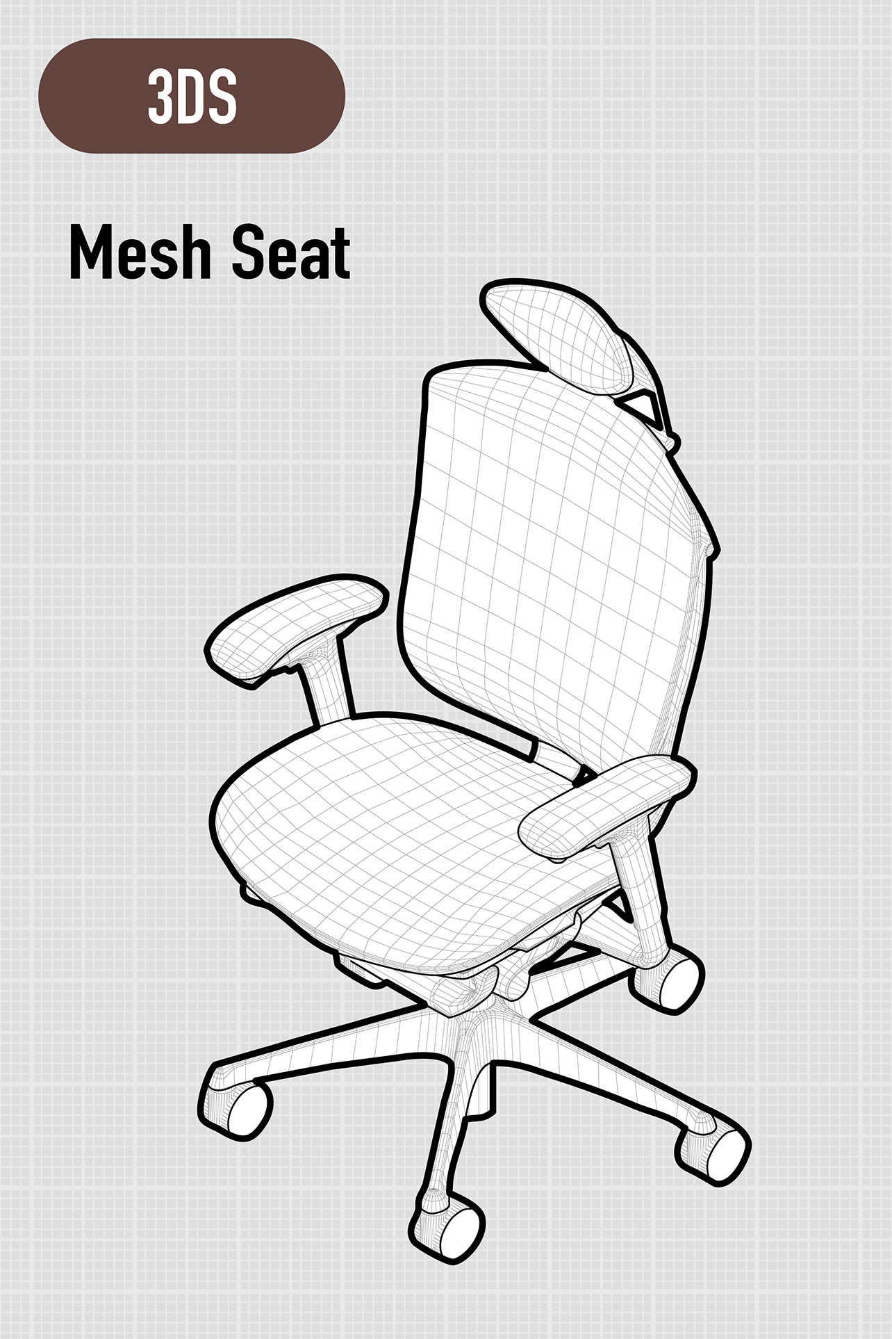 Contessa II | Extra High Back | Mesh Seat | Adjustable Headrest