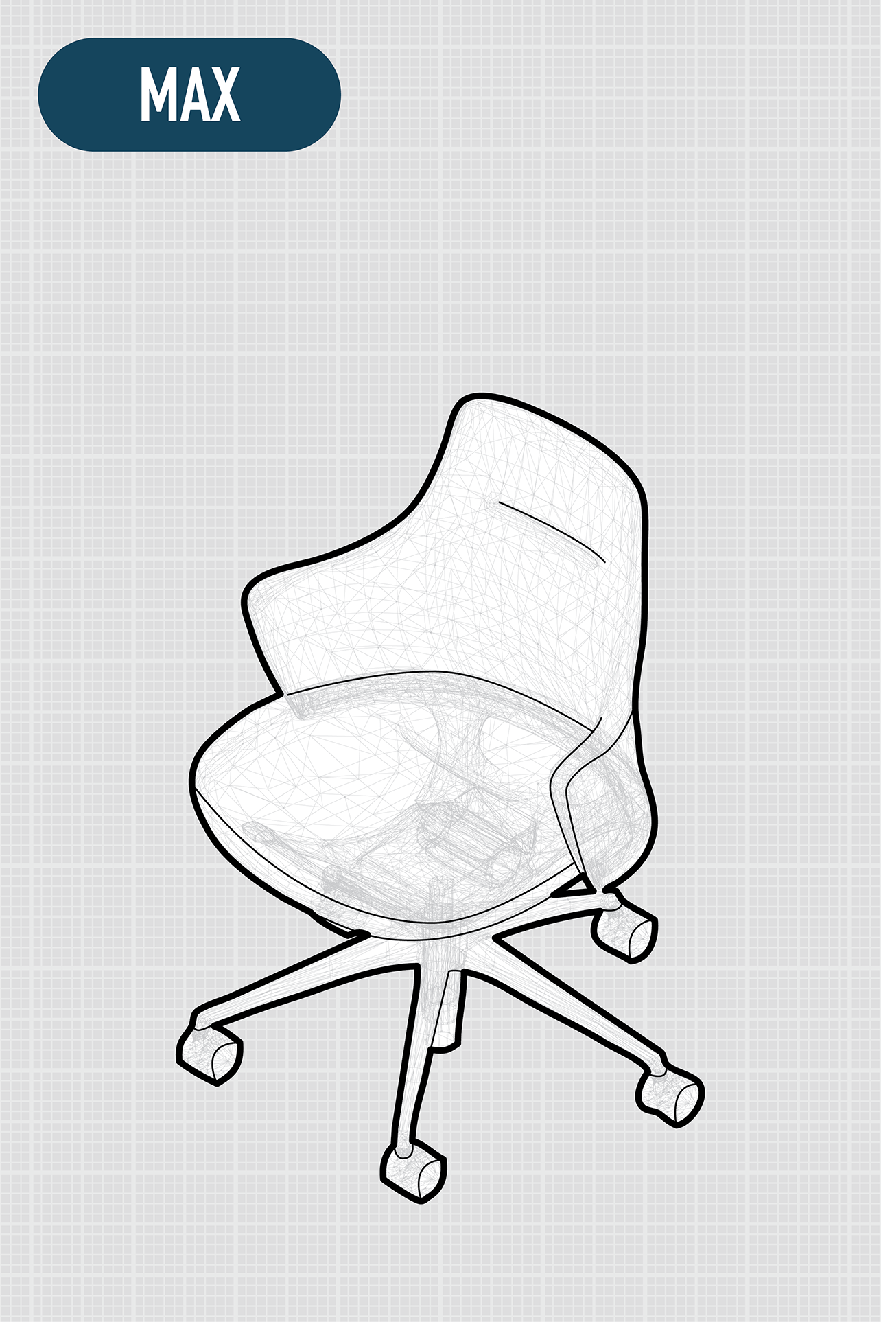 Lives Work Chair | 5-star Base | Low Back