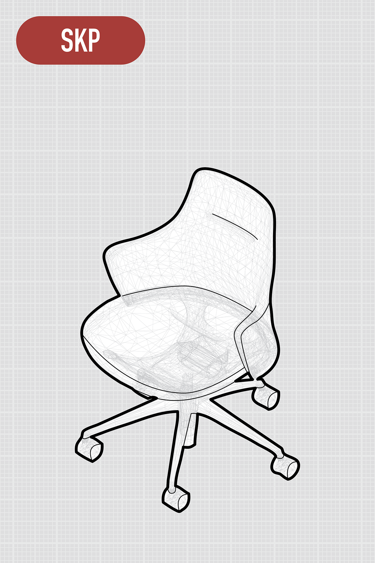 Lives Work Chair | 5-star Base | Low Back