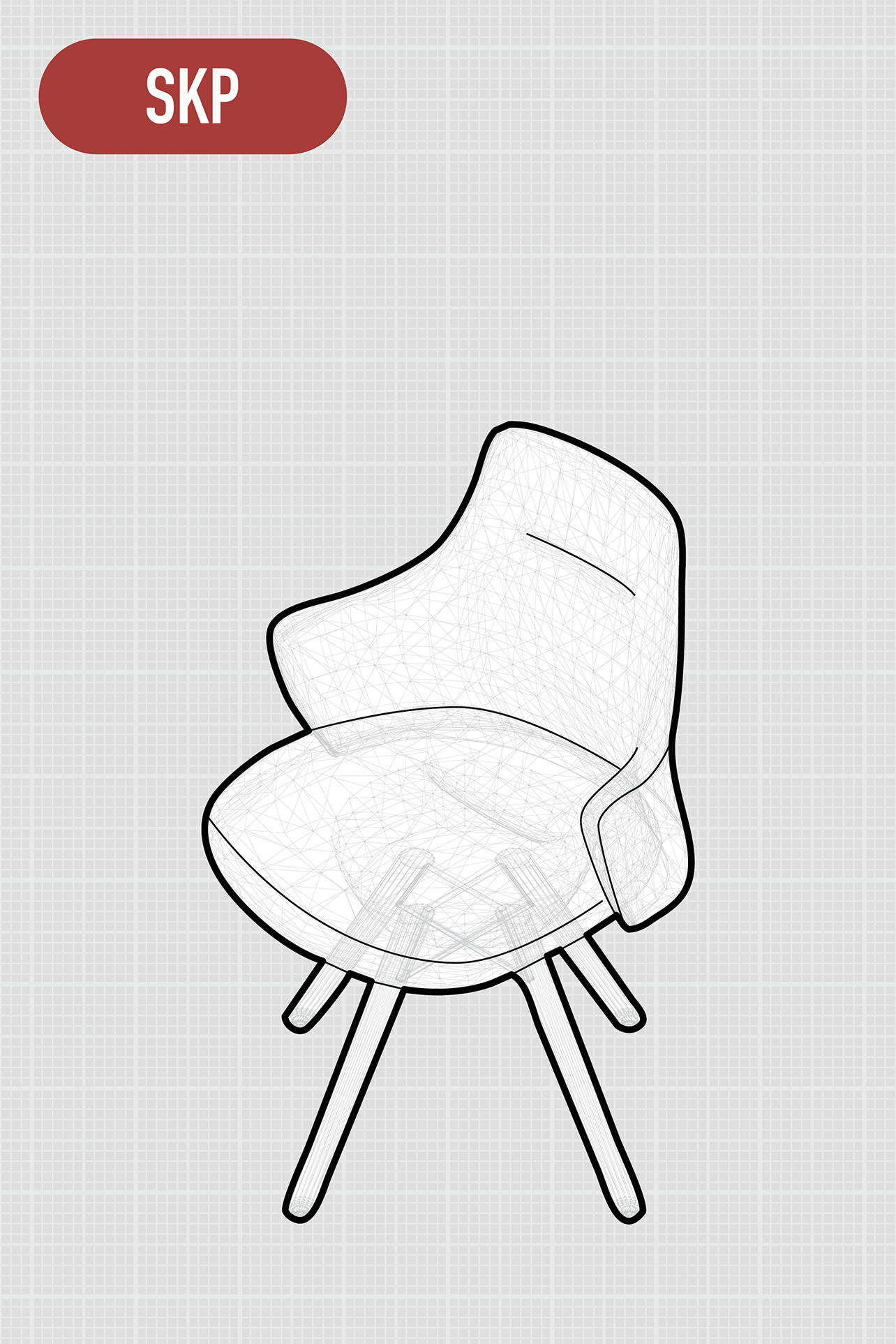 Lives Work Chair | Wood Base | Low Back