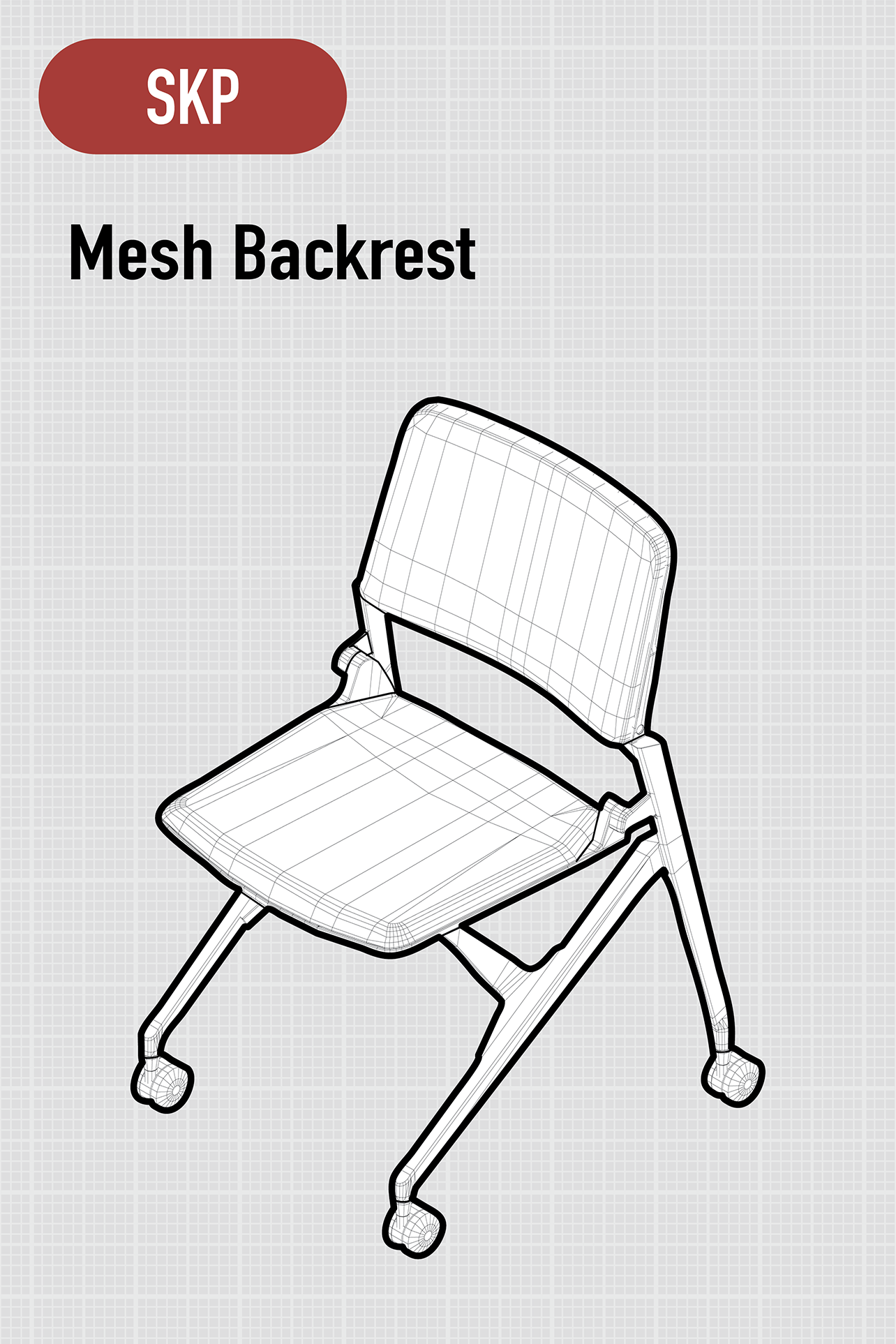 MC | Mesh Back | Mesh Seat | Without Armrest