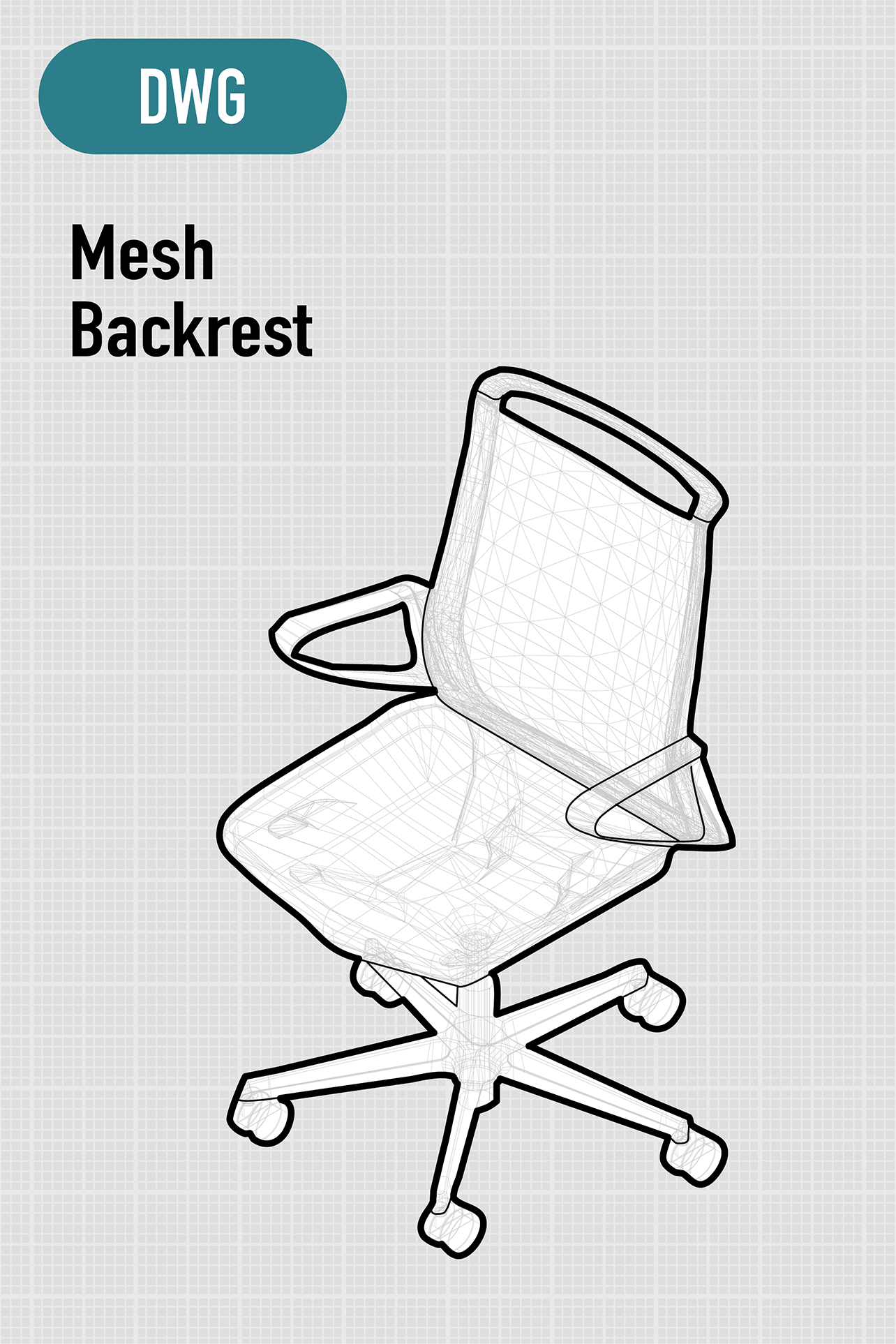 plimode | Middle Back | Mesh Back | Fixed Armrests