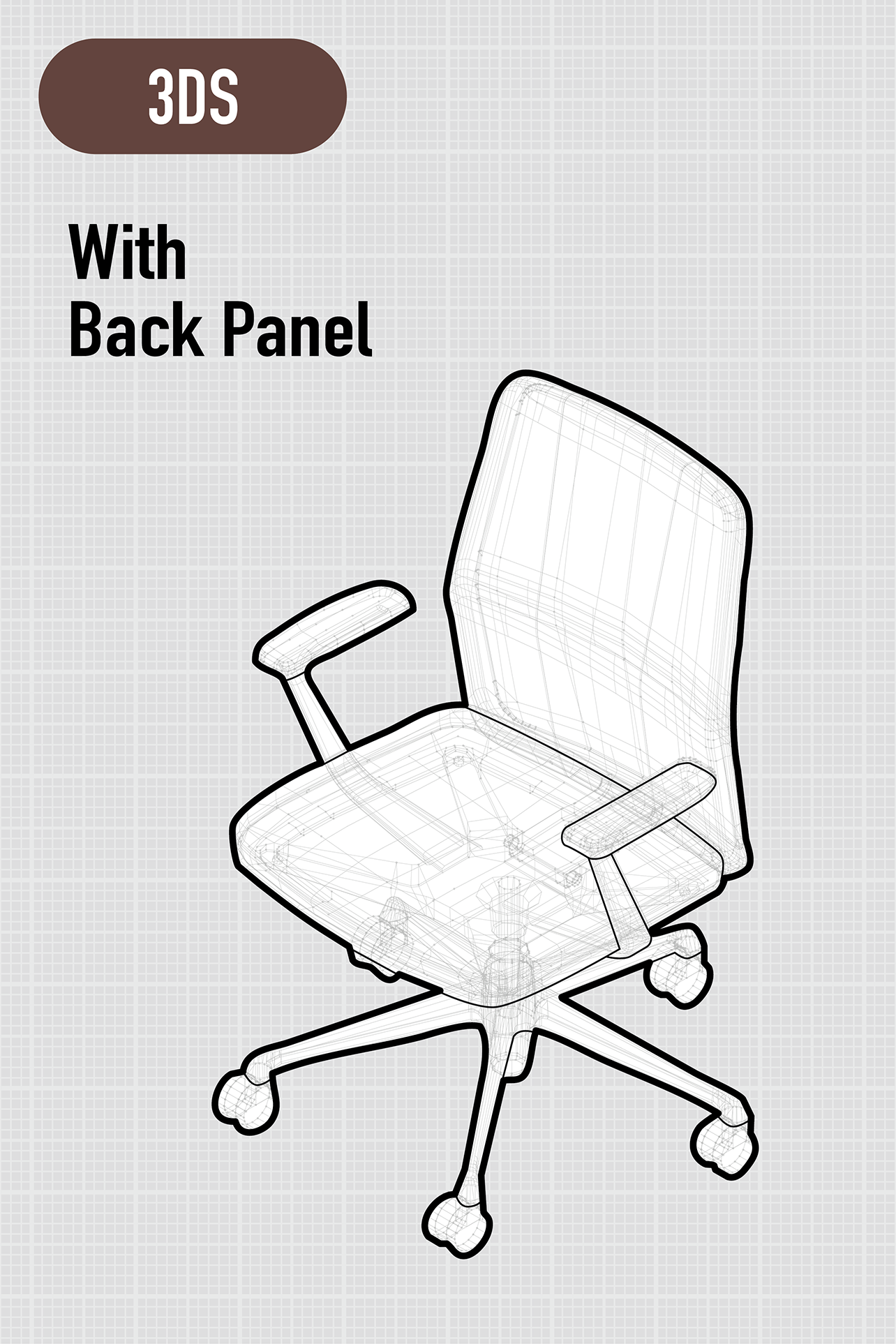 SHIBUSA | Middle Back | Backrest with Panel