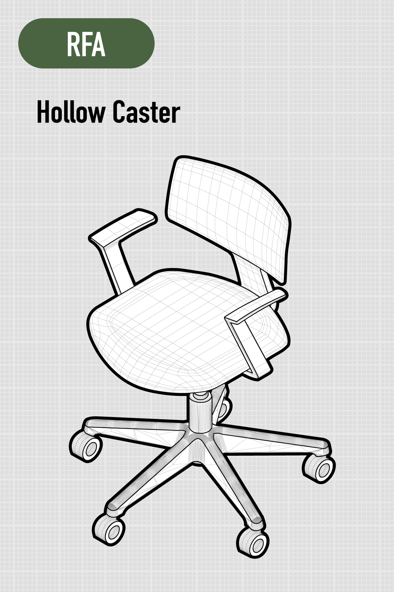 Specere | Fixed Armrests | Hollow Casters