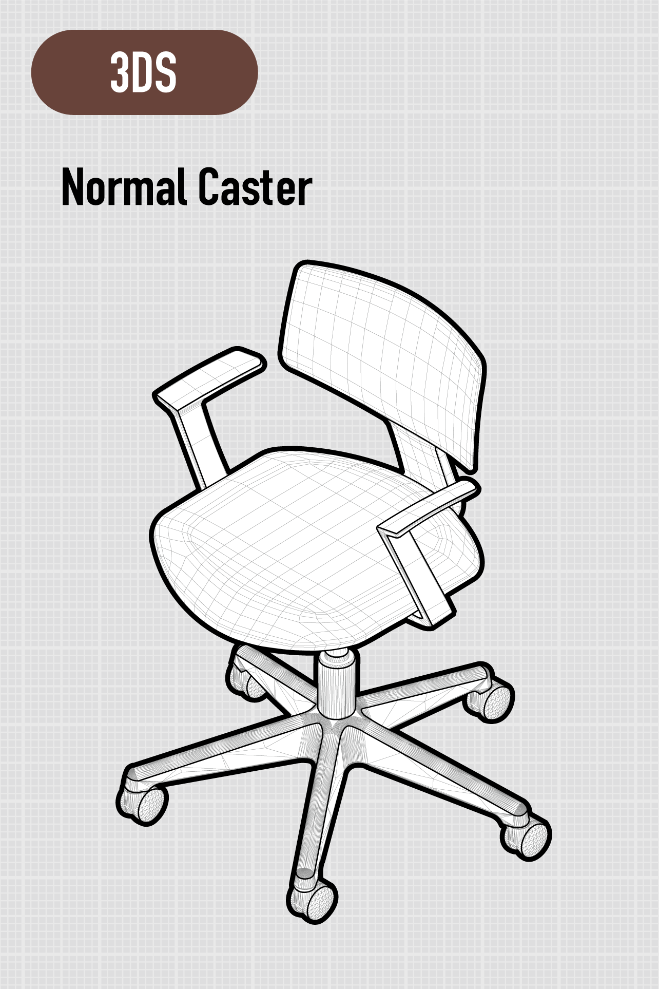 Specere | Fixed Armrests | Normal Casters