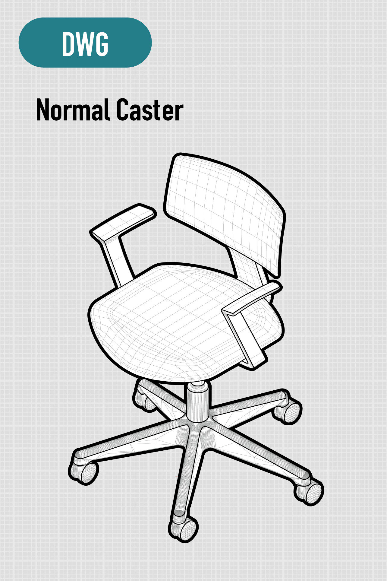 Specere | Fixed Armrests | Normal Casters