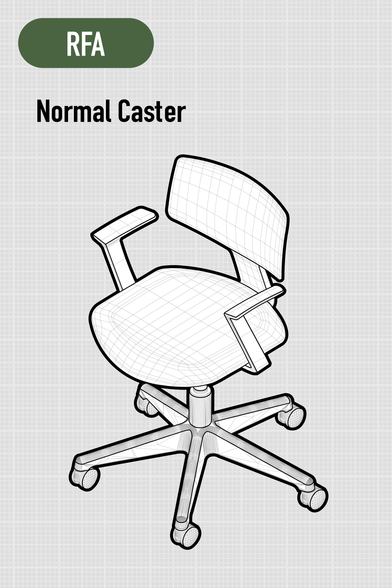 Specere | Fixed Armrests | Normal Casters