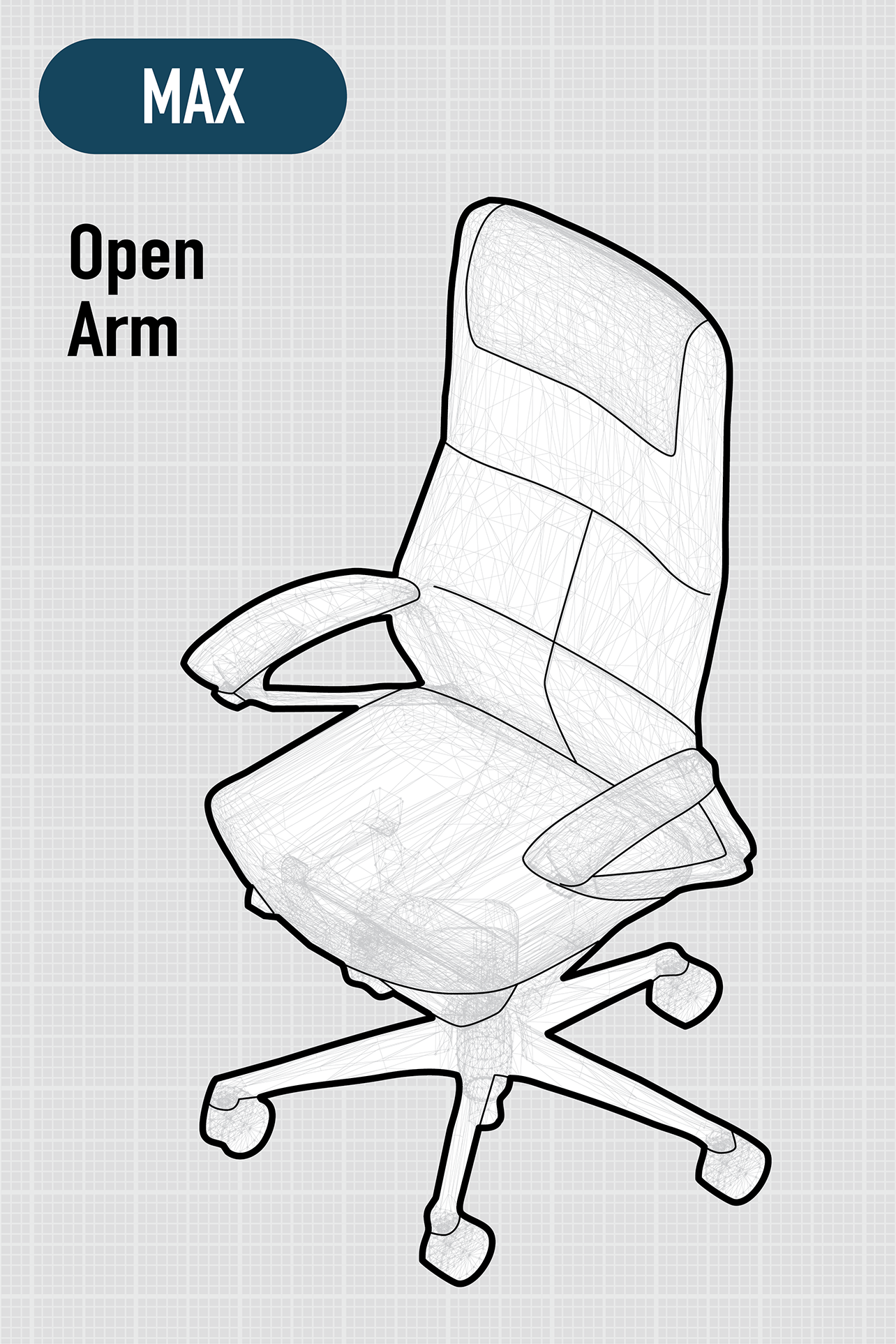 Legender | Extra High Back | Open Armrests