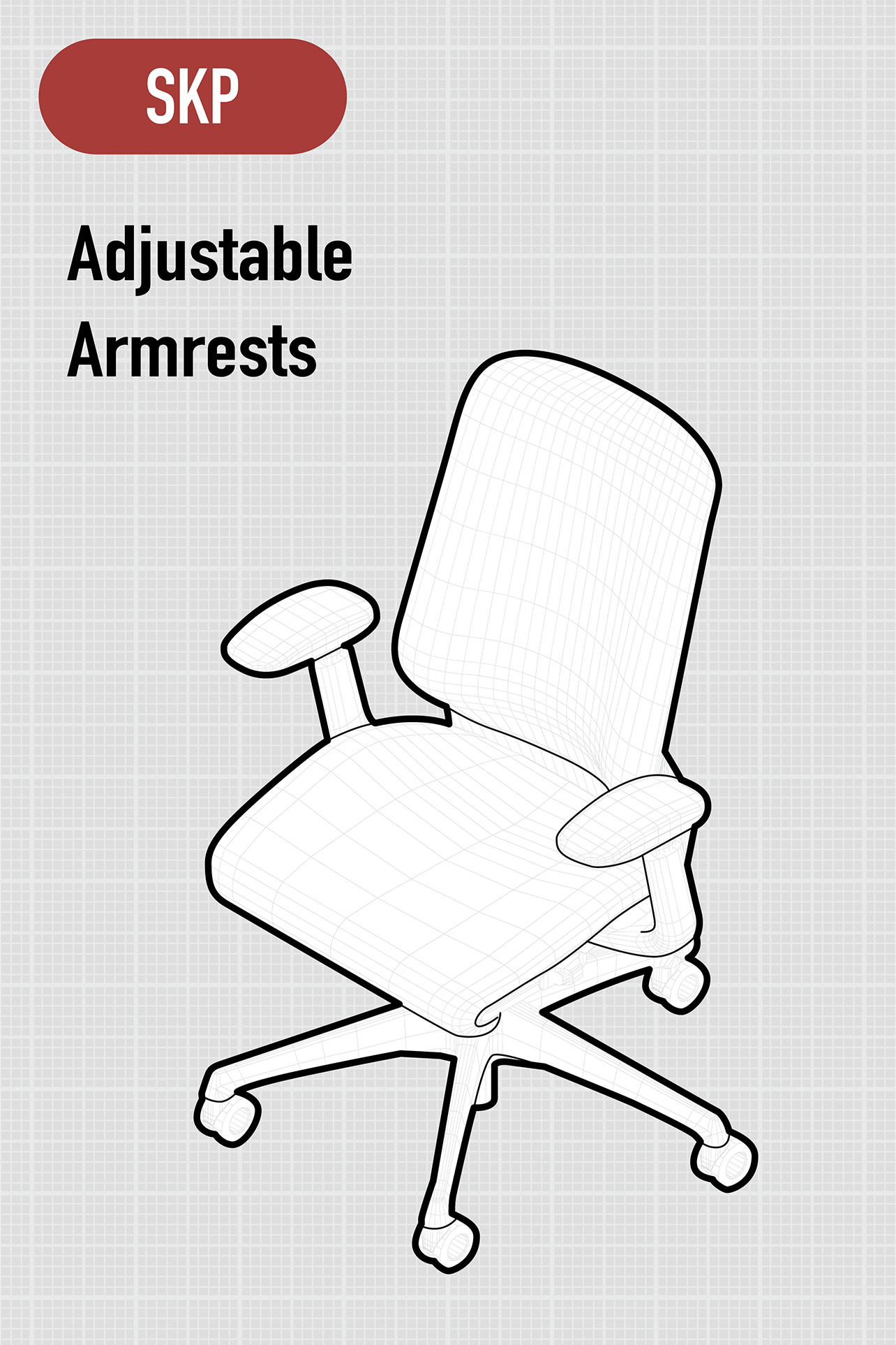 Sphere | High Back | Depth Adjustable Seat | Adjustable Armrests | Hollow-Casters