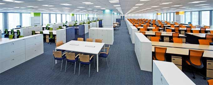 Nippon Meat Packers, Inc./【Office area】Open office space with a theme color established for each area