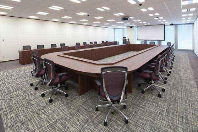 Nippon Meat Packers, Inc./【Executive meeting room】The executive meeting room can also be used as an emergency response headquarters at times of disaster