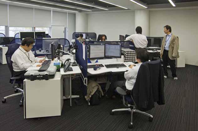 IT services company/【Office space】An environment in which the actions of a variety of people are visible due to the random desk layout