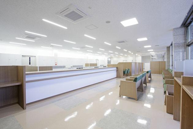 Shimizu Agricultural Cooperative/【Finance counter】Uses an interior image that is acceptable to people of all generations