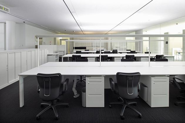 JA Tokyo Musashi/【Office area】High-color-temperature bright white lighting used from morning until noon