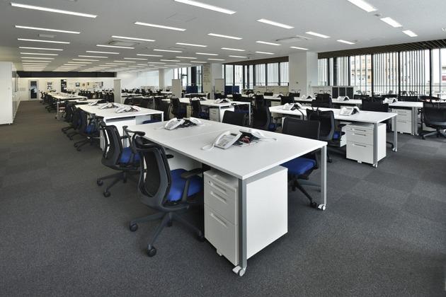 Sumitomo Wiring Systems, Ltd./【Office】Highly flexible work areas created by standardizing modules.