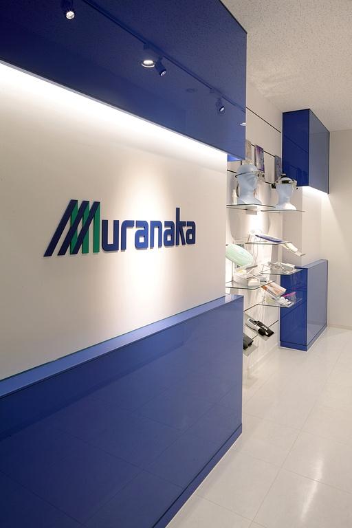 Muranaka Medical Instruments Co., Ltd./【Showroom space 1】Wall display space at the entrance to the 2F showroom.