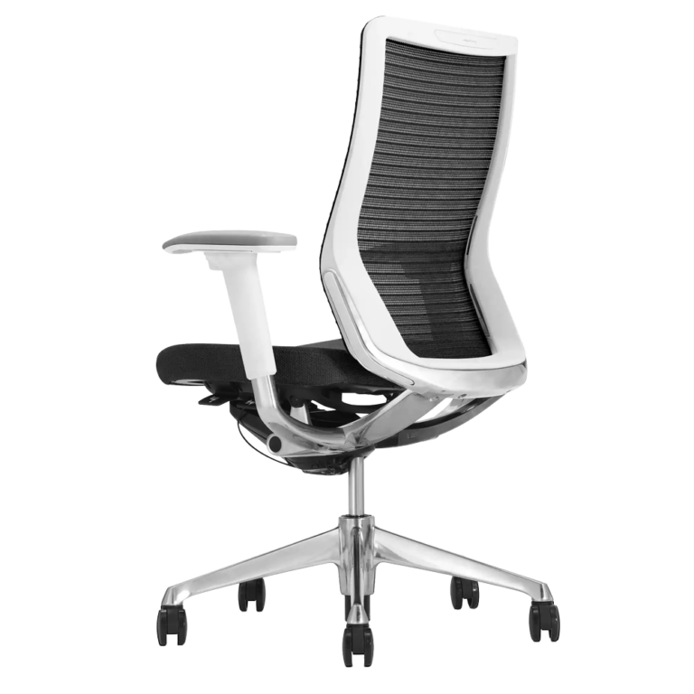 Mesh Backrest<br />
White Body
