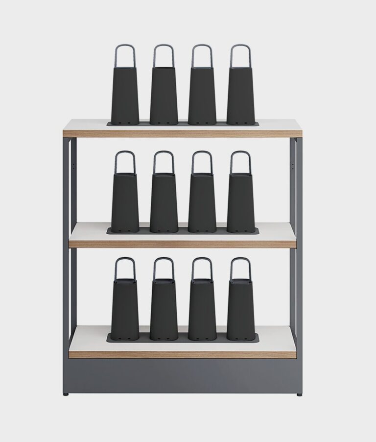 Integrates into Office Shelves