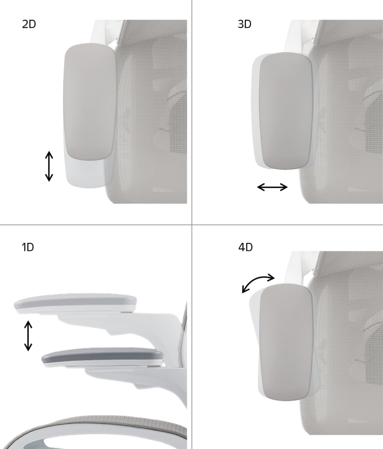 4D Adjustable Armrests
