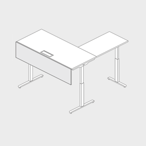 Modesty Panel<br />
For L-Shape Table